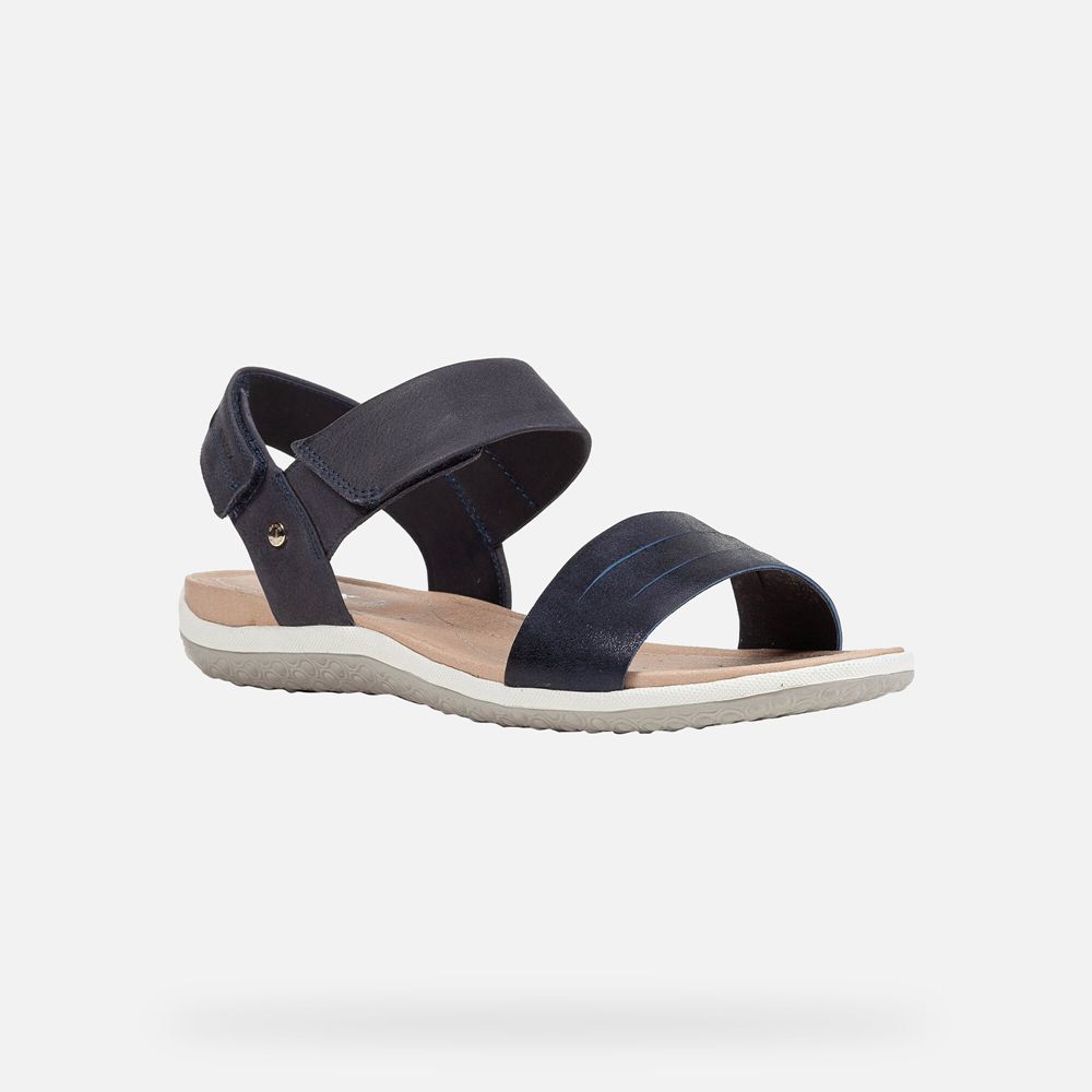 Geox Sandals Navy Vega - Geox Womens Shoes - PJRQLH602